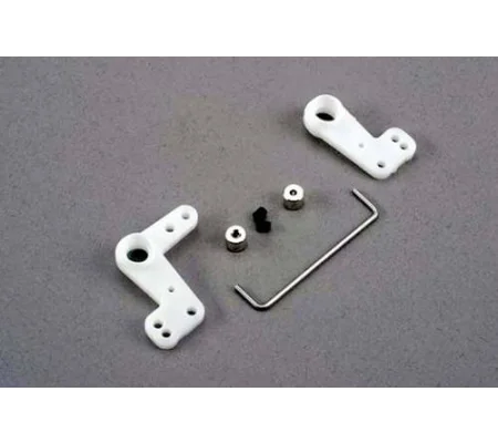 Bellcranks (L R)/ 1.5mm wire draglink/ 1.5mm set screw collars (2)