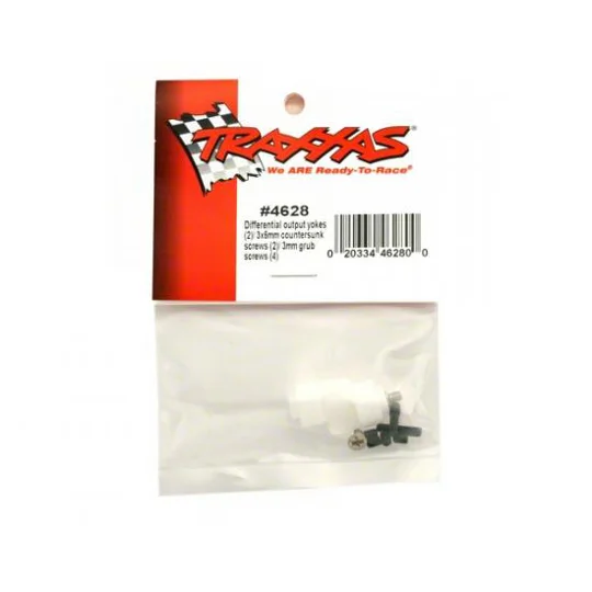 Differential output yokes (2)/ 3x5mm countersunk screws (2)/ 3mm set (set) screws (4)