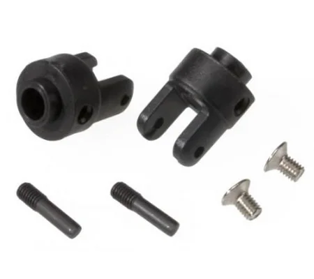 Differential output yokes, black (2)/ 3x5mm countersunk screw