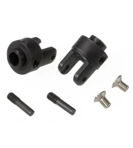 Differential output yokes, black (2)/ 3x5mm countersunk screw