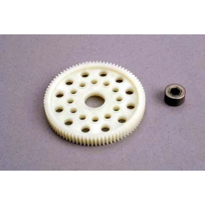 Spur gear (84-tooth) (48-pitch) w/bushing Spur gear (84-tooth) (48-pitch) w/bushing