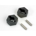 Wheel hubs hex (2)/ axle pins (2.5x12mm) (2) Wheel hubs hex (2)/ axle pins (2.5x12mm) (2)