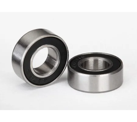 Ball bearings black rubber sealed (7x14x5mm) (2)