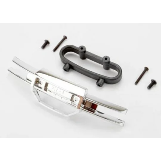 Bumper front (chrome)/ bumper mount front/ 4x10mm BCS (2)/ 3x25mm BCS (2)