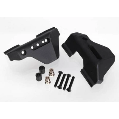 Suspension arm guards rear (2)/ guard spacers (2)/ hollow balls (2)/ 3X16mm BCS (8) Suspension arm guards rear (2)/ guard spacers (2)/ hollow balls (2)/ 3X16mm BCS (8)