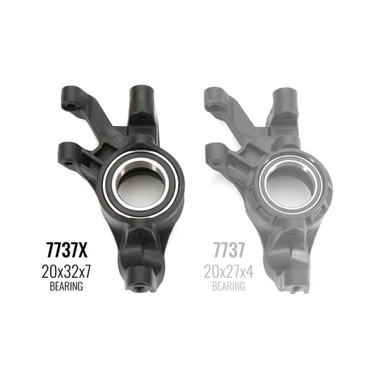 Steering blocks, left & right (require 20x32x7 ball bearings)