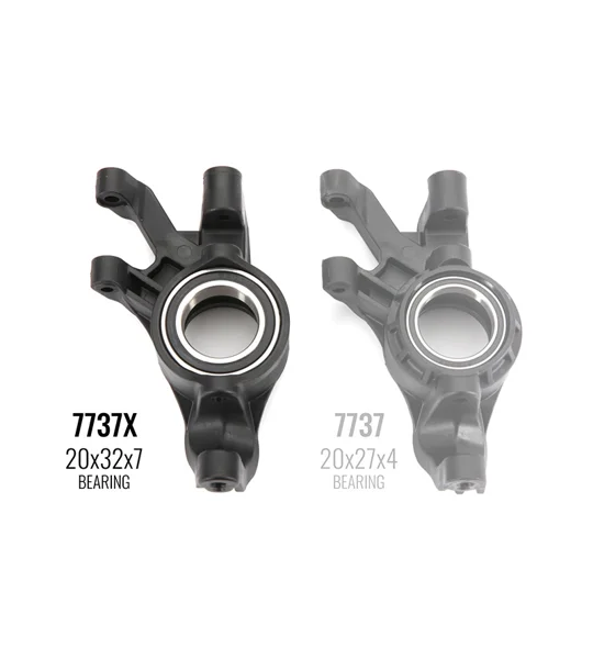 Steering blocks, left & right (require 20x32x7 ball bearings)
