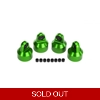 X-MAXX Shock caps aluminum (green-anodized) GTX shocks (4)/ spacers (8)