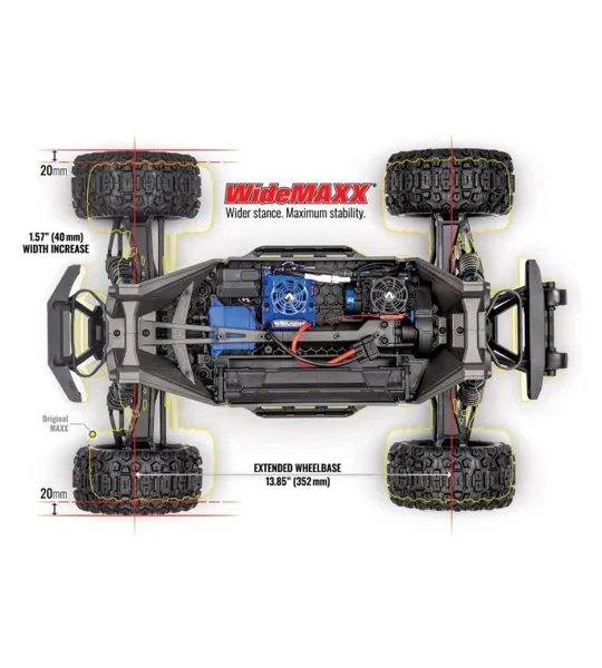 Traxxas WideMaxx Maxx V2 - BLUE