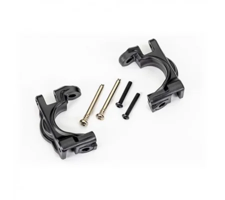 Caster blocks (c-hubs), extreme heavy duty, black (left + right)/ 3x32mm hinge pins (2)/ 3x20mm BCS