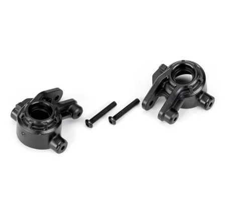 Steering blocks, extreme heavy duty, black (left + right)/ 3x20mm BCS (2) (for use with 9080 upgrade