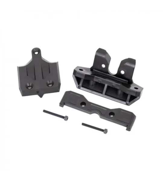 Traxxas Bumper, rear / skidplate, rear / tie bar mount, rear / 3x25 CS (2)