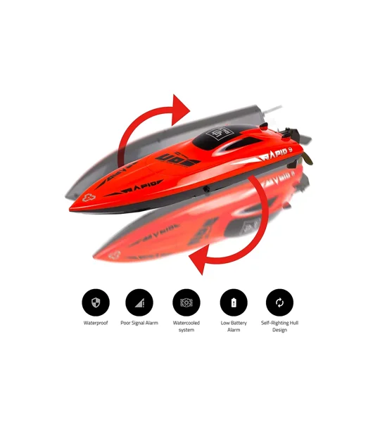 UDI Rapid 16" RC Speed Boat Deep V RTR - Red