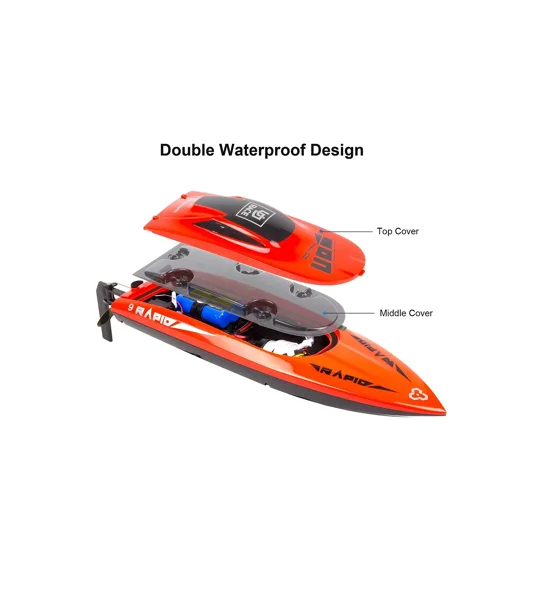 UDI Rapid 16" RC Speed Boat Deep V RTR - Red