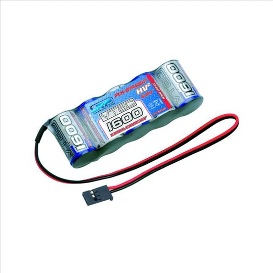 LRP Racing VTEC 1600EC RX-Pack 6,0V - 1600mAh - Straight Futaba