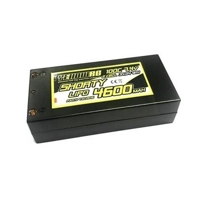Yellow RC LiPo 4600mAh 7,4V 2S 100C Shorty Hardcase (55mm Banana plugs)
