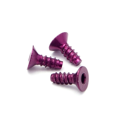 ALUMINUM TP. FLAT HEAD SCREW M3x8mm (5pcs)