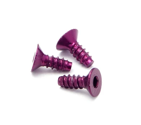ALUMINUM TP. FLAT HEAD SCREW M3x8mm (5pcs)
