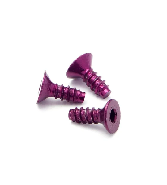 ALUMINUM TP. FLAT HEAD SCREW M3x8mm (5pcs)