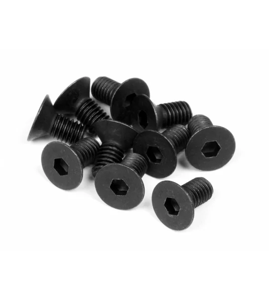 Flat Head Countersunk Screw M3X6mm 2.0mm Hex Socket (10Pcs)