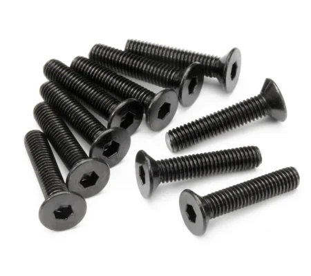Countersunk Flat Head Screw M3x15mm (HEX SOCKET/10pcs)