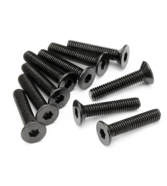 Countersunk Flat Head Screw M3x15mm (HEX SOCKET/10pcs)