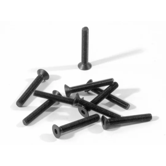 Flat Head Screw M3x20mm (6pcs) 2mm Hex Socket