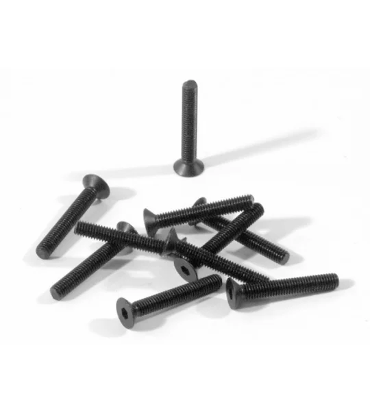 Flat Head Screw M3x20mm (6pcs) 2mm Hex Socket