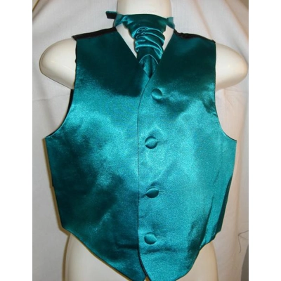 Boys Jade Green Satin W..