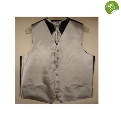 Mens Silver Satin Waist..