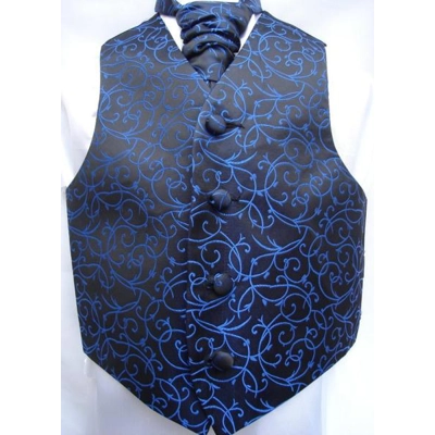 Boys Black/Royal Blue Swirl ..
