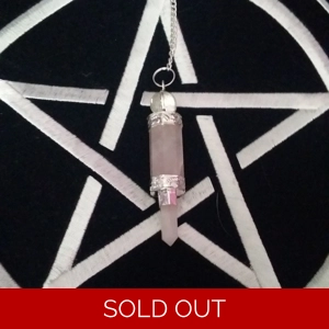 3 Piece Rose Qurtz Pendulums
