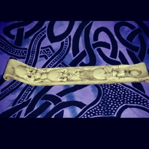 Three wise skeleton Gothic Incenes Holder