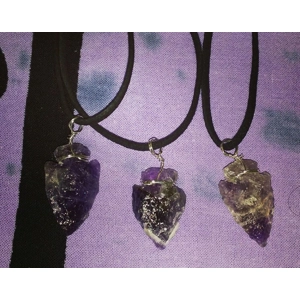Amethyst Arrowhead Necklaces