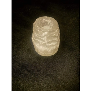 Selenite Mountain Tealight Candle Holder