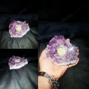 Amethyst Tealight Candle Holder