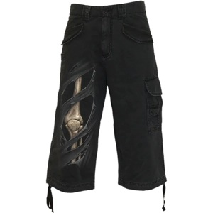 BONE RIPS - Vintage Cargo Shorts 3/4 Long Black