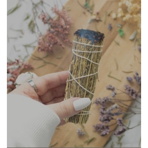 10CM SMALL DESERT SAGE SMUDGE STICK WAND