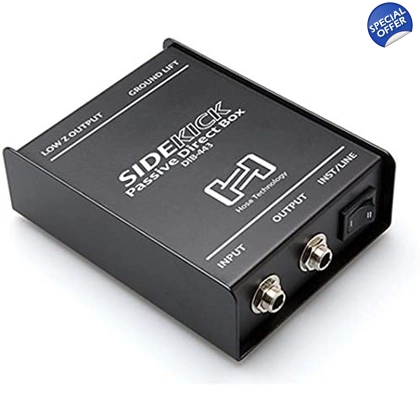 Hosa DIB-443 1/4" TS to XLR3M Sidekick Passive DI Box
