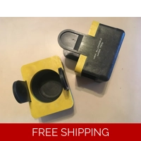 00186 Adapters for rectangular 11053 Sorvall rotor bucket, Set of 2