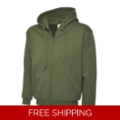 Classic Full Zip Hooded Sweatshirt