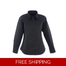 Ladies Pinpoint Oxford Long Sleeve Shirt
