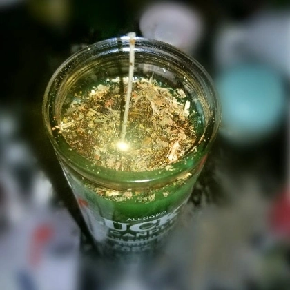 Green Prosperity Candle