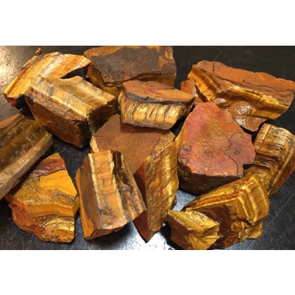 Raw tiger eye chunck (REAL)