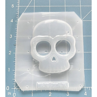 skull shape self defense Keychain handmade Plastic Mold