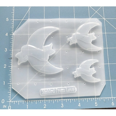 Crescent Moon with Banner Pallet Handmade Plastic Mold Crescent Moon with Banner Pallet Handmade Plastic Mold
