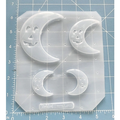 Retro Style Crescent Moon Pumpkin shapes Handmade Plastic Mold Retro Style Crescent Moon Pumpkin shapes Handmade Plastic Mold