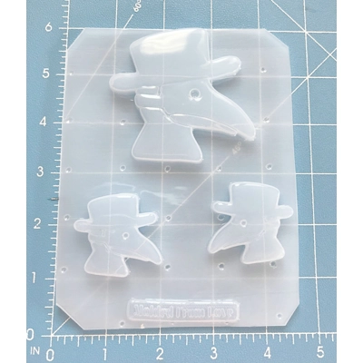 Vintage Style Plague Doctor and 2 small Handmade Plastic Mold Vintage Style Plague Doctor and 2 small Handmade Plastic Mold