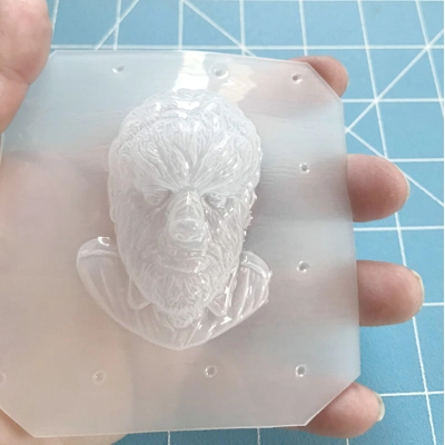 The Wolfman Small Bath Bomb Handmade Plastic Mold