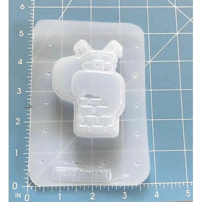 OOPS! Santa Soap/Bath Bomb Handmade Plastic Mold